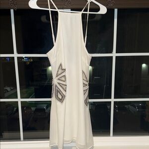 NBD White  Beaded Cocktail Dress